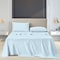 Luxury Dreams 4-Piece 1800 TC Series Deep-Pocket Luxurious Organic Bamboo Blend Bed Sheet Set LD-1800BF-4PC-SKY-F - alternate 1